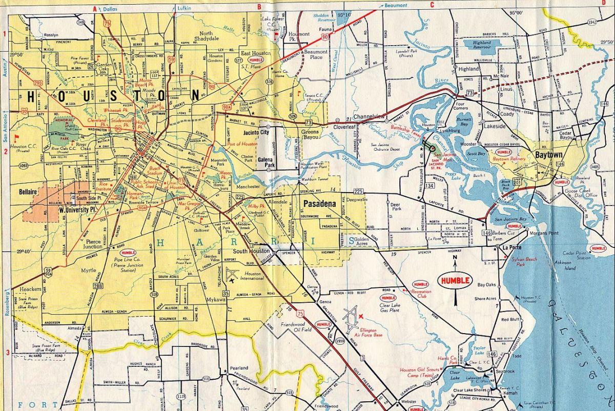 Houston në hartë