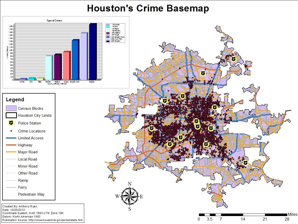 Houston shkalla e krimit hartë