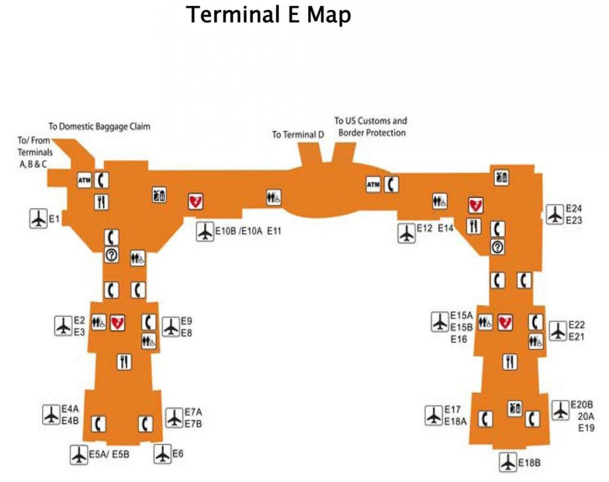 Houston airport terminal harta e