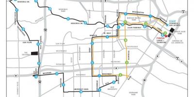 I hartave të Houston maratone