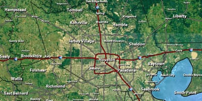 Radari hartave të Houston
