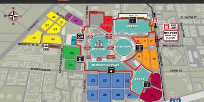 NRG stadiumin e parkimit hartë